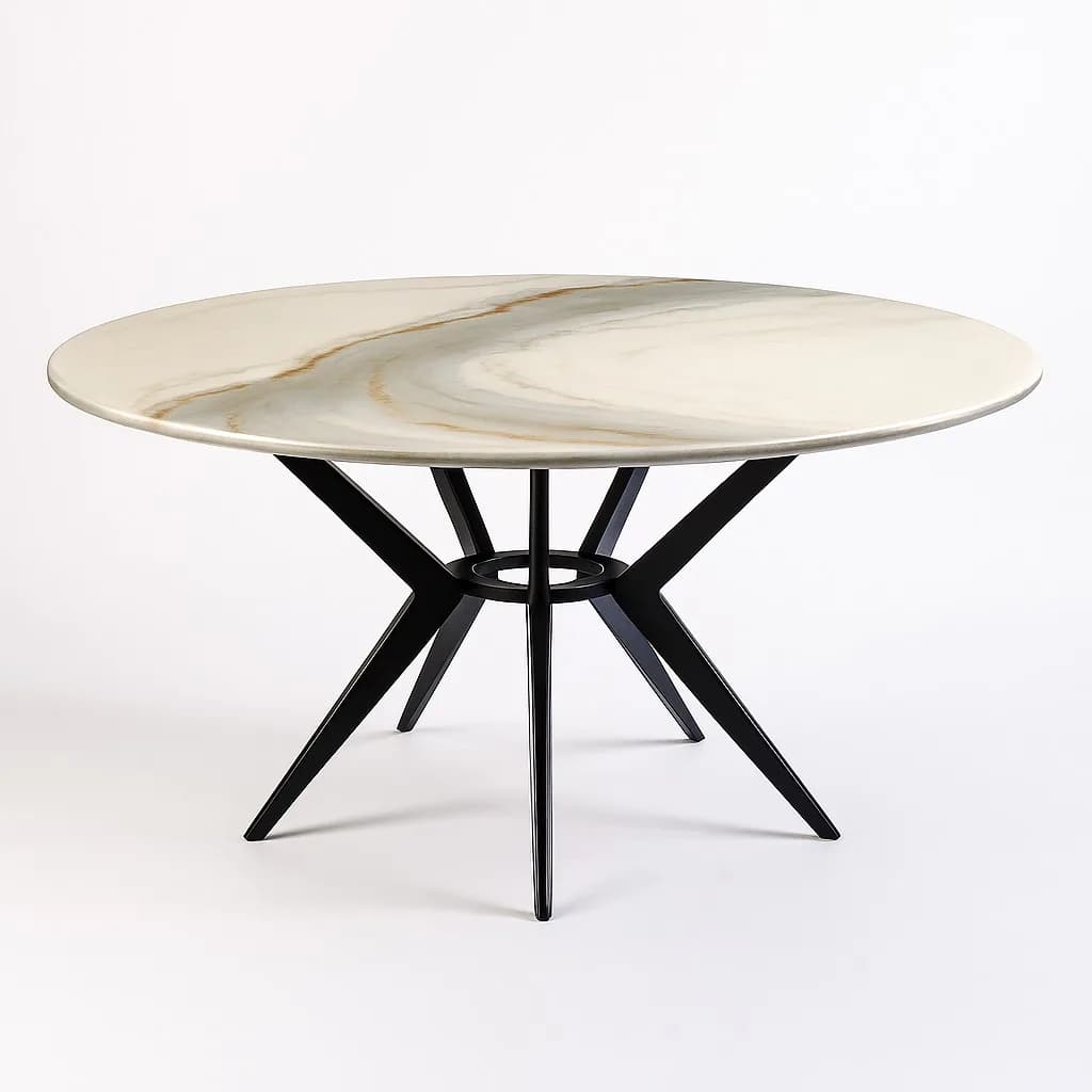Epoxy Texture Art Table (4 seats), photo 1 of 1