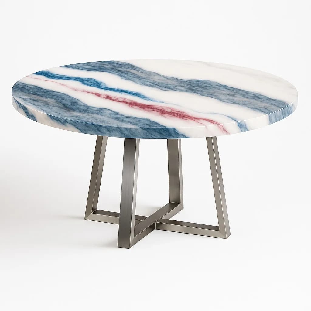 Epoxy Texture Art Table (4 seats), photo 1 of 1